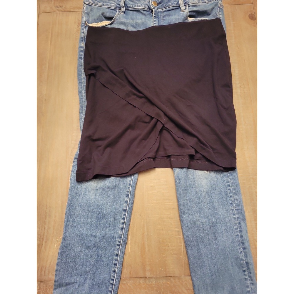 Lot 2 JEAN WOMENS  American Eagle 34 X 25.5 Strech Guess Black Skirt Strech 34